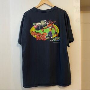 Vintage 1999 Crash Bandicoot T Shirt PS1 Promo Size X-LARGE Tultex